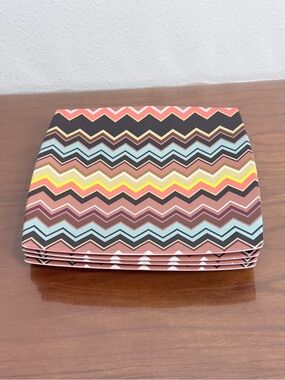Missoni for Target 4 Zigzag Square Melamine Dinner Plates